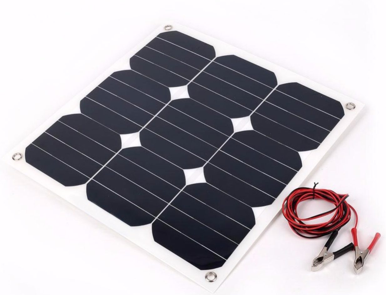 Photovoltaic 30W 18V Flexible Solar Panel Sunpower Mono Cell Outdoor Solar Charg
