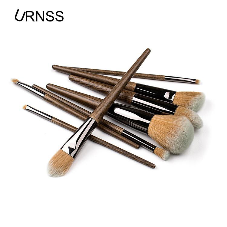 New 8pcs pro face makeup brush set soft synthetic wood cosmetic makeup brush kit 2