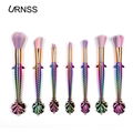 Best 7Pcs Mermaid shape Cosmetic Tools private label makeup brushes kit 3