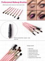  7pcs Makeup Brushes Tool Blending eyeshadow Blush eyelashes cosmetics makeup 5