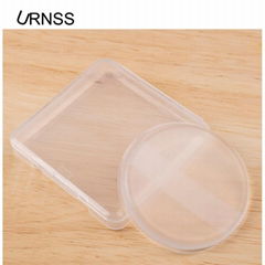 round clear soft cosmetic puff silicone