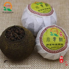 Processing wholesale of Xiaoqing citrus Pu'er tea