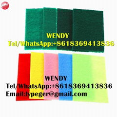 Abrasive nylon scouring pad kitchen polyester scouring pads