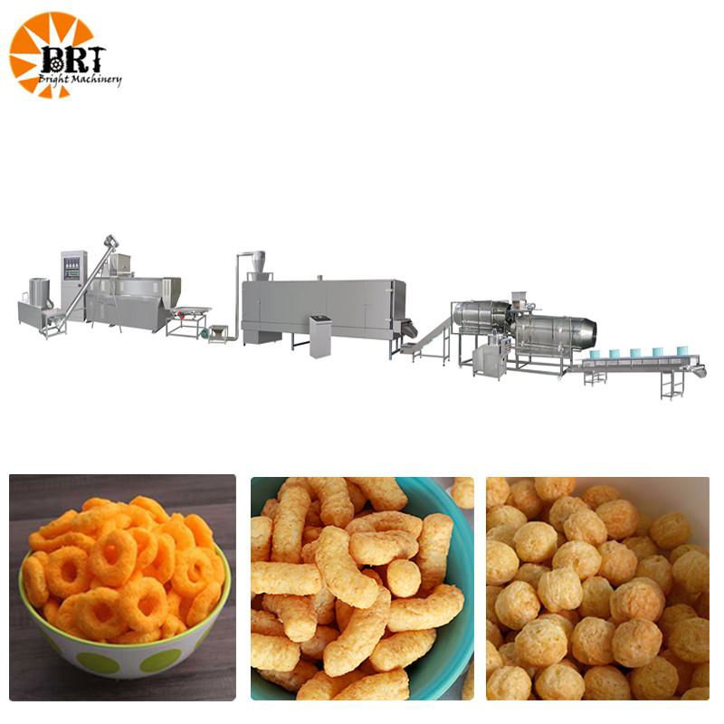 slanty snack bar twin screw extruder prices puffed corn chips snacks food making 5