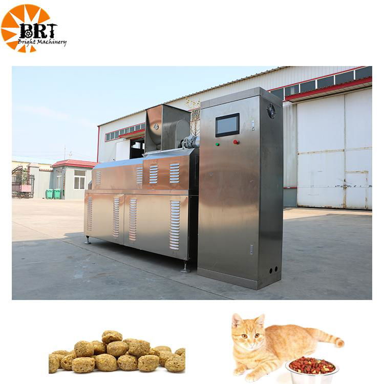 dry animal pet dog food pellet making processing extruder machine pet food produ