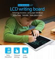 LCD WRITING BOARD-12 Inch Writing tablet with mouse pad and ruler on back 2