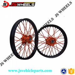 ktm exc sxf 125 250 450 supermoto 17 inch spoke wheels