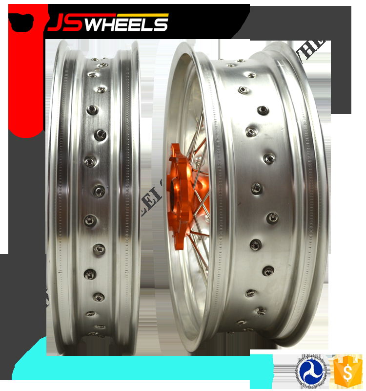 ktm exc sxf 125 250 450 supermoto 17 inch spoke wheels 4