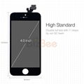 OEM lcd For iPhone 5 5s 5c Lcd display + touch screen digitizer + Frame Assembly 2