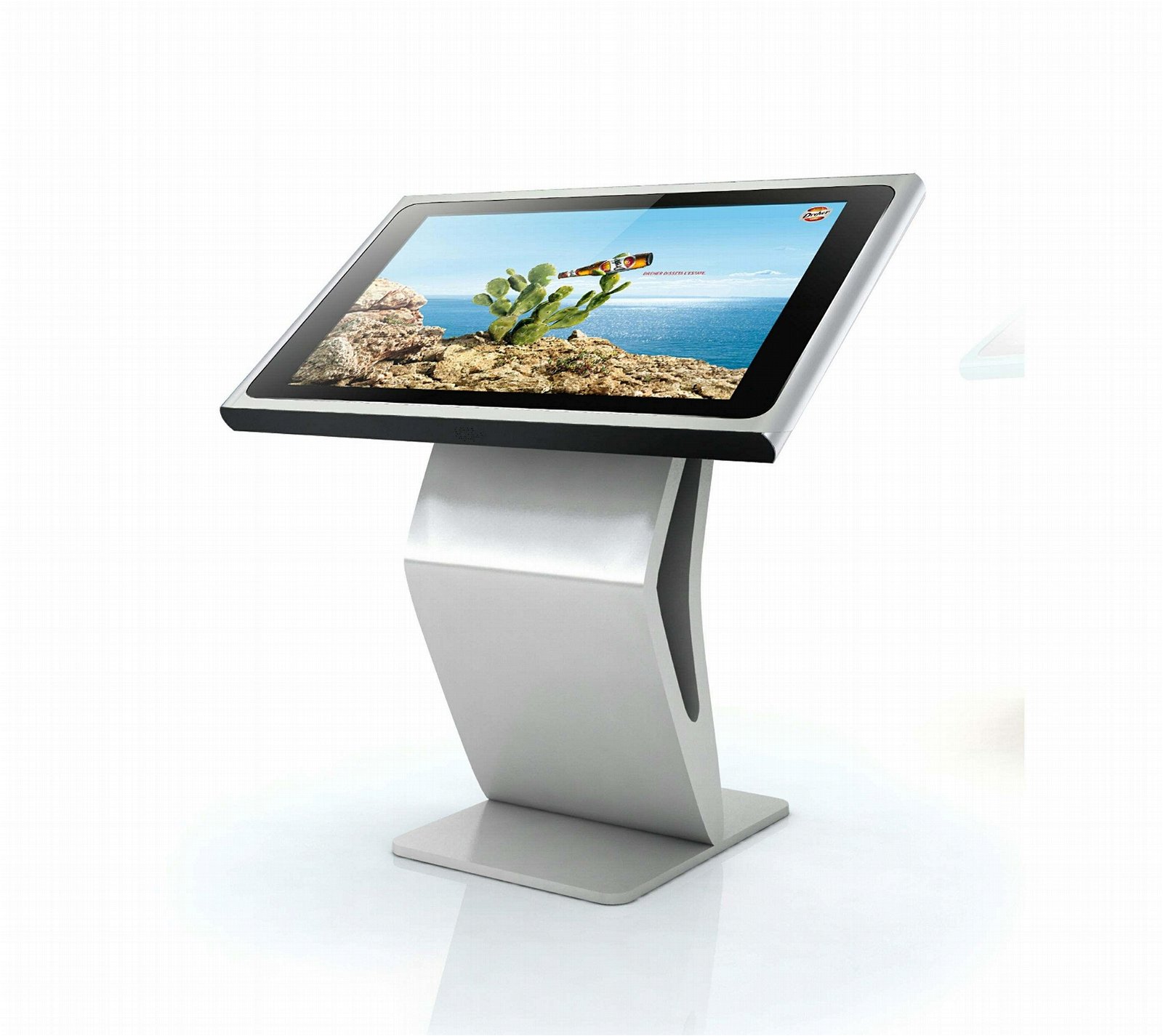 55Inch Floor Standing Interactive Touch Advertising Machine With Windows System 3