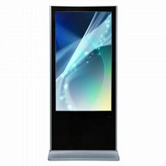 49Inch LCD Floor-standing Interactive Advertising Display Touch Screen with Wind