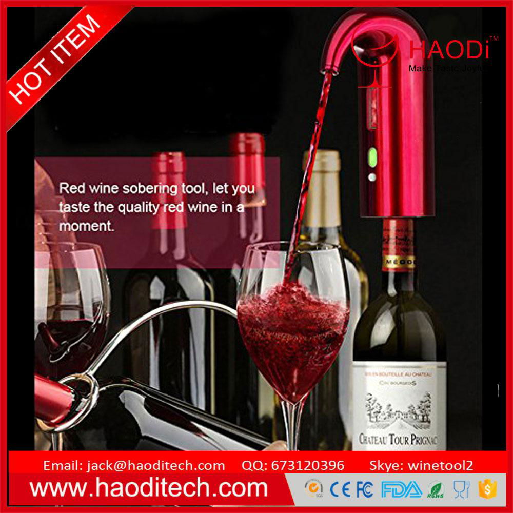 Rechargeable Electric Wine Aerator Dispenser Aerator Pump for Wine and Spirit 3