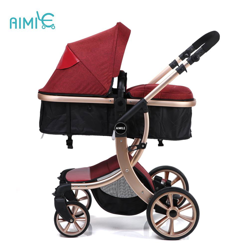 Baby Pushchairs Lightweight High-end High Landscape Pram 2