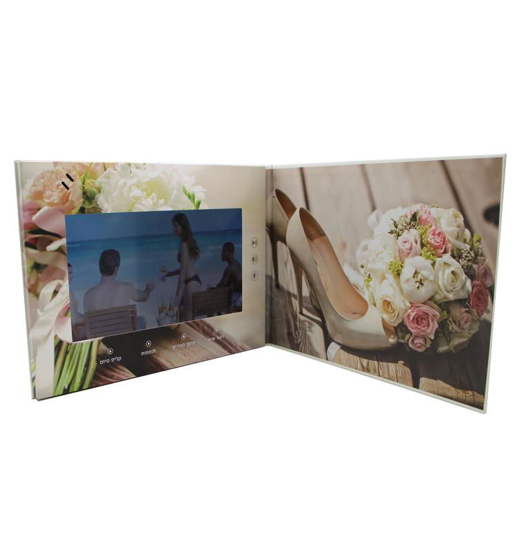 Chinese Homemade OEM tft lcd Video Invitation Wedding Cards Greeting Card 2