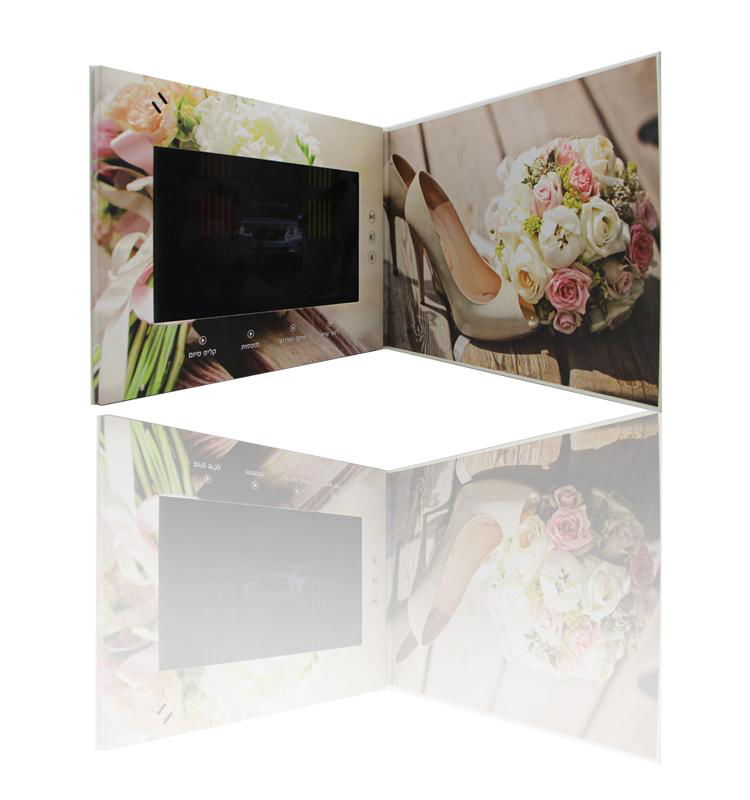 Chinese Homemade OEM tft lcd Video Invitation Wedding Cards Greeting Card