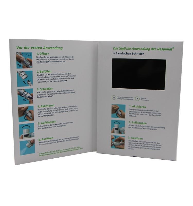 China OEM TFT Screen DIY Customized Video Business Brochure for advertising