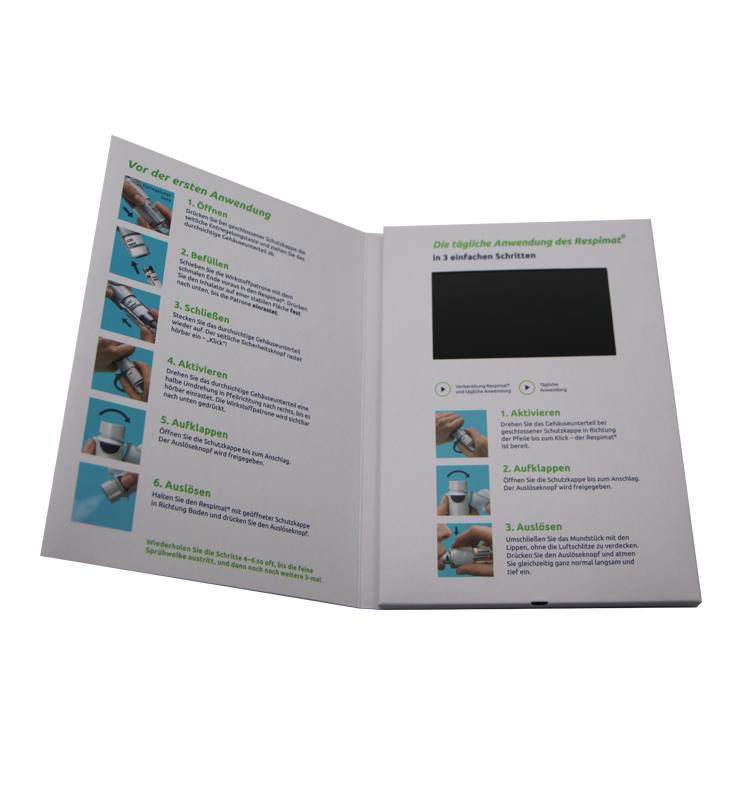 China OEM TFT Screen DIY Customized Video Business Brochure for advertising 2