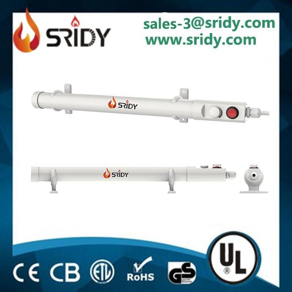 SRIDY Electric Tubular Heater 2ft 90W Tube Heating TH02 with Light and Thermosta