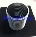 Reverse support rod wedge wire screen pipe