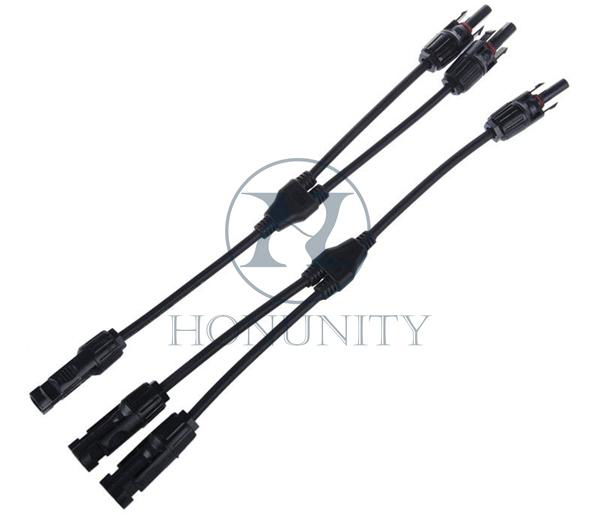 Honunity Technology Y Type Mc4  Connector for solar cable 4