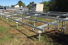 Hot-galvanized Ground Screw for solar power installation as ground foundation 