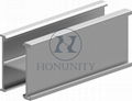 Honunity Technology Extruded Aluminum Solar Rail for Solar Roof Installation 3