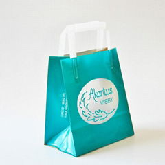 Custom Logo Printing Plastic Shopping Loop Handle Bag HF007