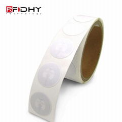 PET Blank MIFARE 25mm 13.56MHz RFID Anti Counterfeit Label