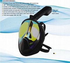 Full Face Snorkel Mask With Gopro Mount