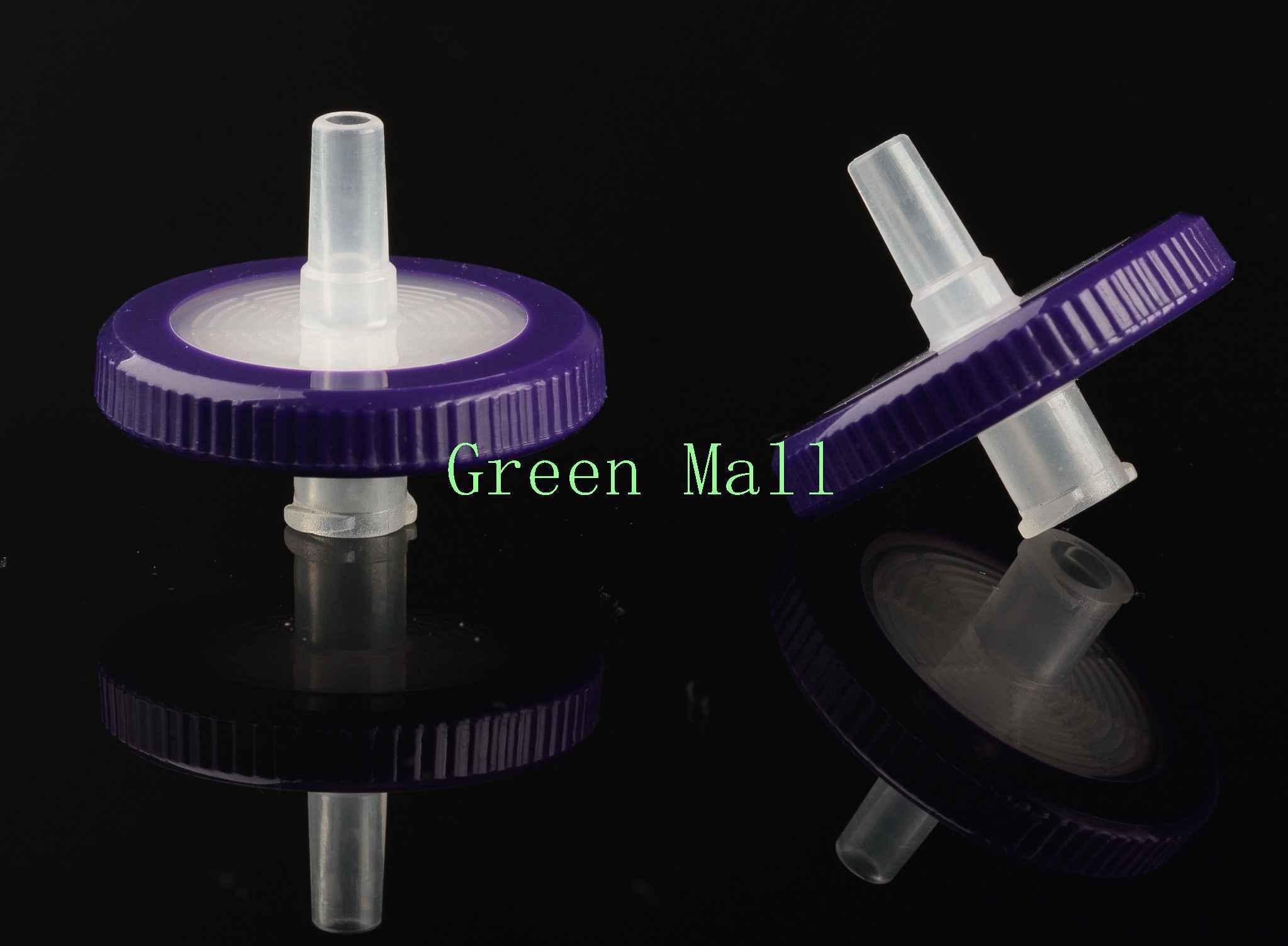 13mm/25mm Nylon66 Pes Mce PTFE PVDF Syringe Filter 13,25,33mm Green Mall (China Manufacturer