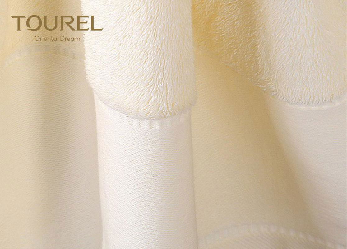 100% Cotton Hotel Microfiber Bath Towels Yellow Color Hotel Grade Towels 2