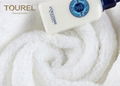Rectangle 100% Cotton Hotel Towel Set Bulk Custom Logo White 5 Star Hotel Face T 2