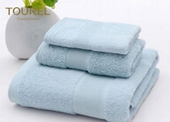 Luxury Spa Hotel Bath Towels 600g White Bath Towel 70x140 Cm 100% Cotton