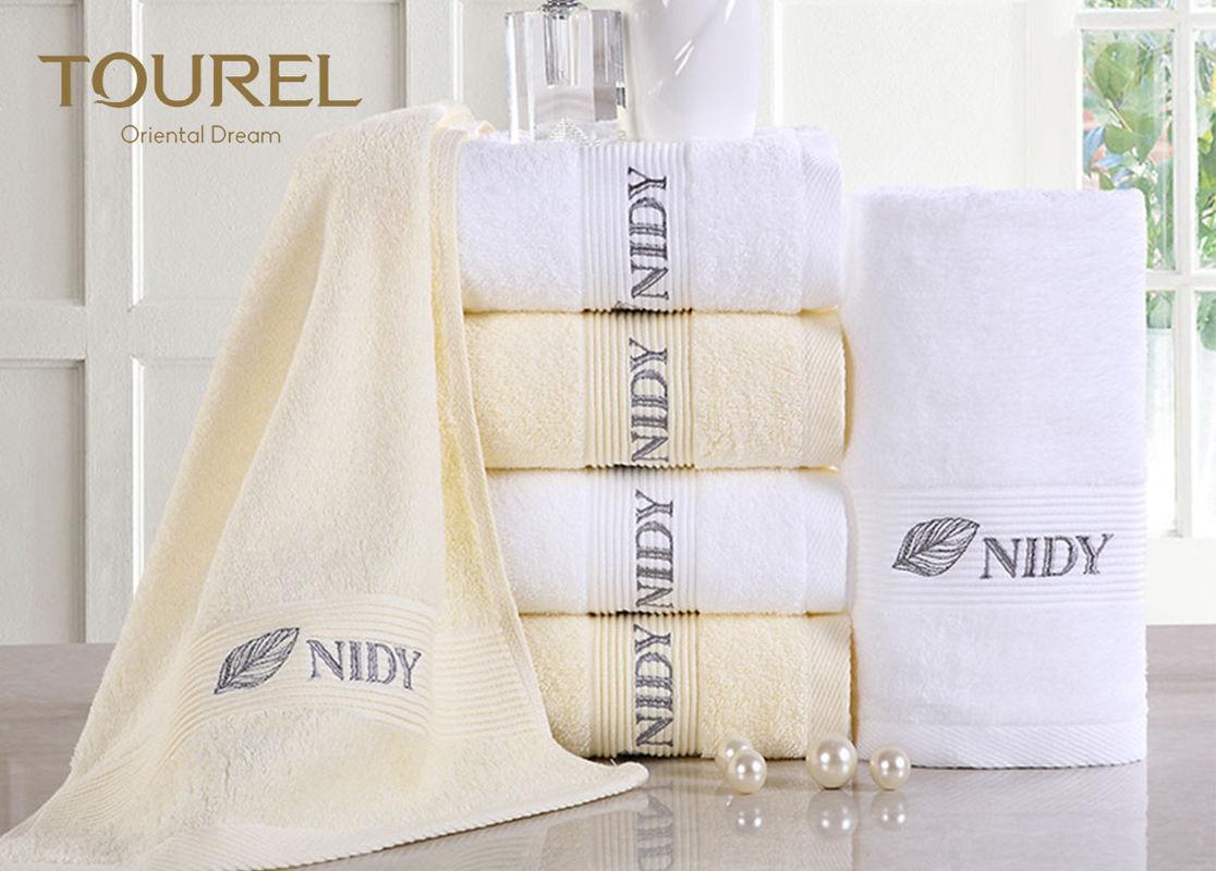 Customized Hotel Hand Towels High Water Absorbent 100% Cotton