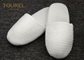 EVA Sole Waffle Indoor Disposable Hotel Slippers With Custom Logo 1