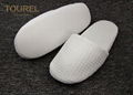 EVA Sole Waffle Indoor Disposable Hotel Slippers With Custom Logo 2