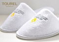 Light Soft White Cheap Disposable Slippers For Guests Unisize 2