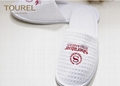 White Waffle Disposable Hotel Slippers