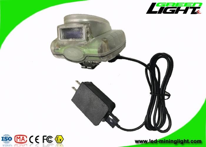 Digital Cordless Miners Hard Hat Lamp with OLED Screen USB Charger 3