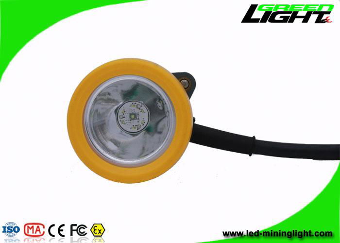 15000 Lux Miners Cap Lamp with 1.6m Cable Flame Proof ABS Material 3