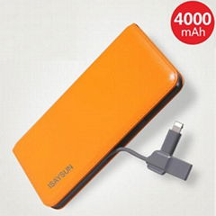 power charger usb power bank 4000 mah power bank external battery for iphone