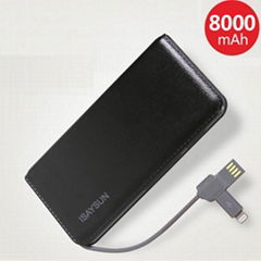 power people usb power bank 8000 mah power bank external battery for iphone