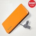 power people usb power bank 8000 mah power bank external battery for iphone 2