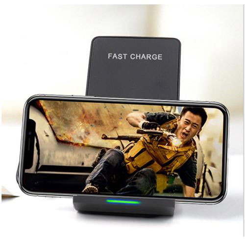 Isansun Qi fast wireless charger, folding wireless charging stand for samsung s6 3