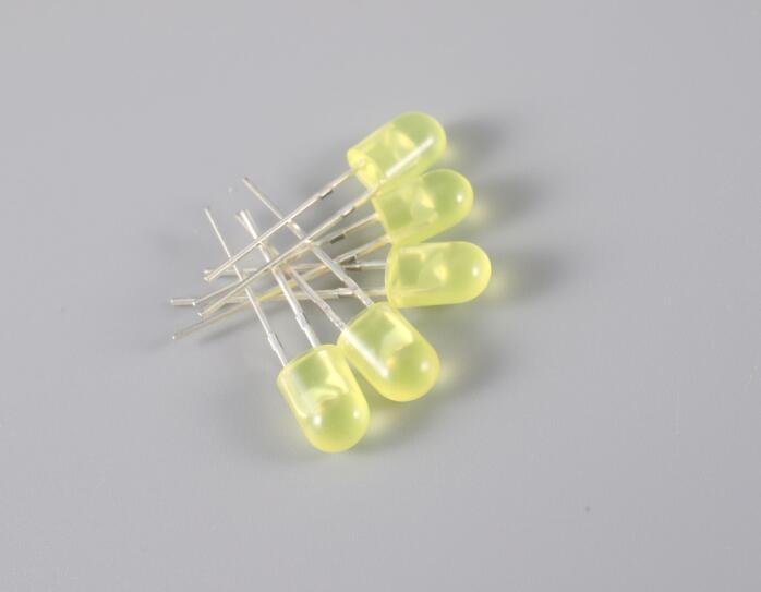 5mm Oval Yellow Light Difussed Lens LED for Billboard 3