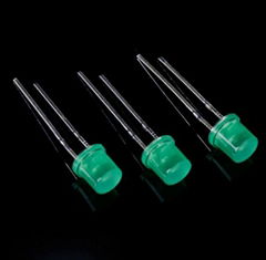 5mm Green Light Flat Top Green Lens Epistar Chip DIP/Through Hole