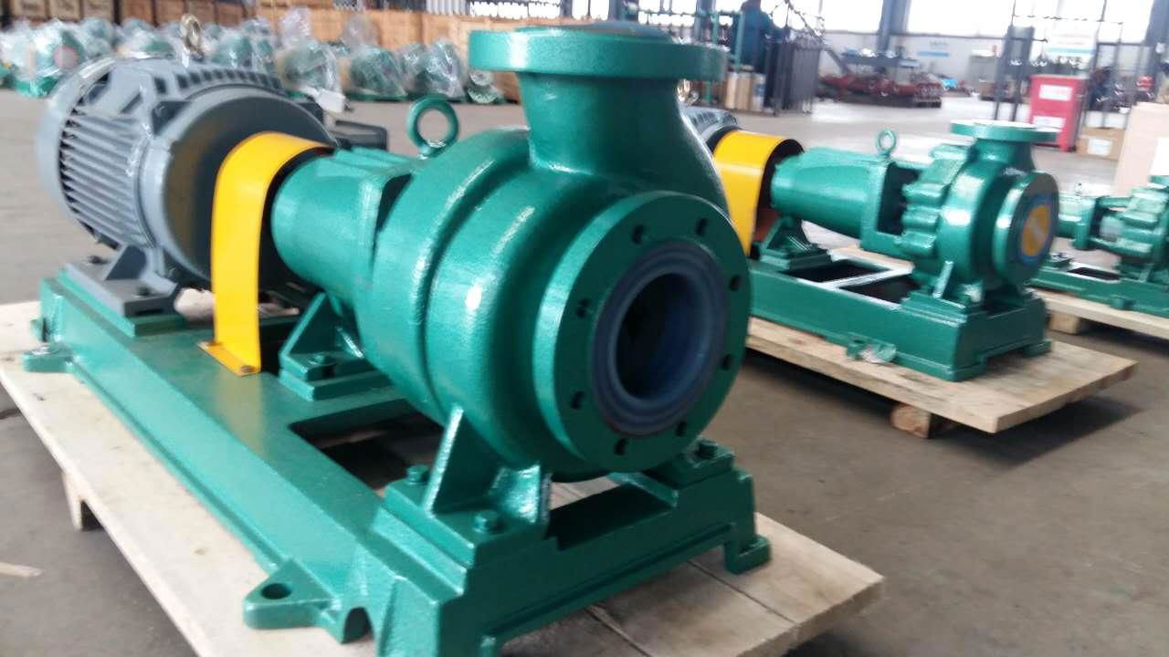 IHF Series Fluorine plastic lined anticorrosive  centrifugal pump 4