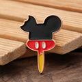 Mickey Mouse Head Enamel Pins