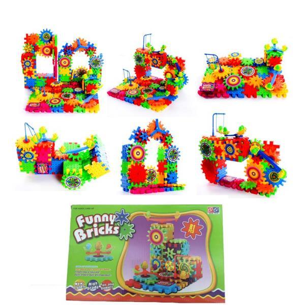 Gear box brick toys 