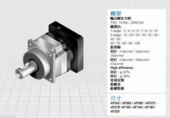 供應臺灣精銳廣用行星齒輪減速機AF060